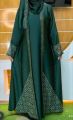 Premium Quality Stone Koti Burkha with Matching Hijab - Made of Dubai Cherry Fabric. 