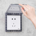 【Online】 86 Type Self-Adhesive Thicken Wall Socket Waterproof Box Electric Plug Cover Bathroom Wall Switch Protection Cover Socket Splash Creek.