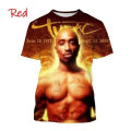 New Fashion Hip-hop Rapper Tupac Shakur 3D Printed T-shirt Fashion Personality 2Pac Hip-hop Street Style Neutral Casual T Shirt. 