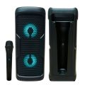 KTS-2222 Dual 3 Inch Driver 12W Colorful Lighting Wireless Speaker & Microphone. 