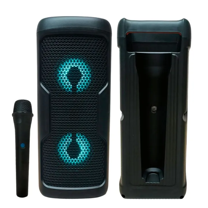KTS-2222%20Dual%203%20Inch%20Driver%2012W%20Colorful%20Lighting%20Wireless%20Speaker%20&%20Microphone%20-%20Image%204