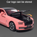 1/24 Alloy Diecast Car Model Rolls Royce Spectre Toy Simulation Limousine Pull Back Sound Light Advanced Decorative Toys for Boy. 