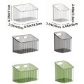 Multifunctional Plastic Onion Storage Basket Transparent Wall-mounted Ginger Garlic Storage Baskets No-drill Save Space Kitchen Storage Rack for Home. 