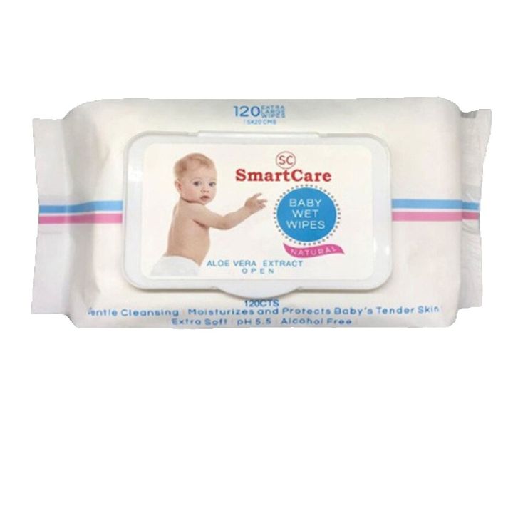 SmartCare Baby Wet Wipes 120pcs with Fliptop