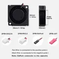 2 Pieces YOUNUON Dual Ball Bearing 30x30x10mm Blower Fan DC 5V/12V/24V 30mm 3010 Turbo Blower Cooling  Fan  Cooler Fan-5V Ball Dupont. 