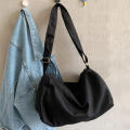 Canvas Ladies Shoulder Bag Adjustable Strap Casual Accessory Cotton Cloth Material Canvas Crossbody Bag Trendy Stylish Design Canvas Handbag for Female Students School Accessory Daily Commute Fashion. 