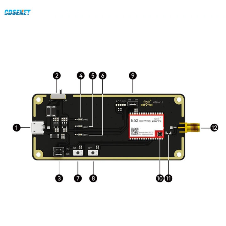 E52-900NW22S-TB/Billionaire%20LoRa%20Module%20-%20Image%204
