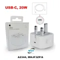 20W Dual USB-C Port 3-Pin Compact Power Adapter. 