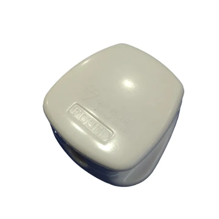 T&J%20Fused%2012pcs%2013A%203%20Pin%20Flat%20Electrical%20Plug%20Premium%20Quality%20100%25%20Copper%20White%20Connector%20Cord%20Adapter%20Electrical%20Power%20Socket%20-%20Image%202