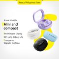 Baseus Bowie WM02+ Wireless Bluetooth Earphone Transparent Case With Smart Display Wireless Earbuds With Mic Touch Control App Support Low-Latency Earphone. 