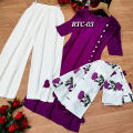Stylish Addition Linen Fashionable Ready shalwar kamez and orna For Stylish Girls ( 3 pcs ) - Modern - Choice Expression. 
