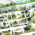 RHS Online Life is a Wilderness Series Scenery Washi Masking Tapes Decorative Sticky Tape for Journaling Diary DIY Crafts Scrapbooking. 