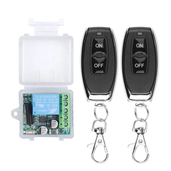 DC 5-30V 5V 12V 24V 433Mhz RF Wireless Remote Control Switch Relay 1CH Receiver Module For LED Door Electromagnetic Lock DIY