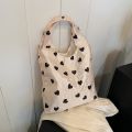 Lace flowers, dopamine vest, armpit bag, Korean makeup bag, shopping large capacity one shoulder. 