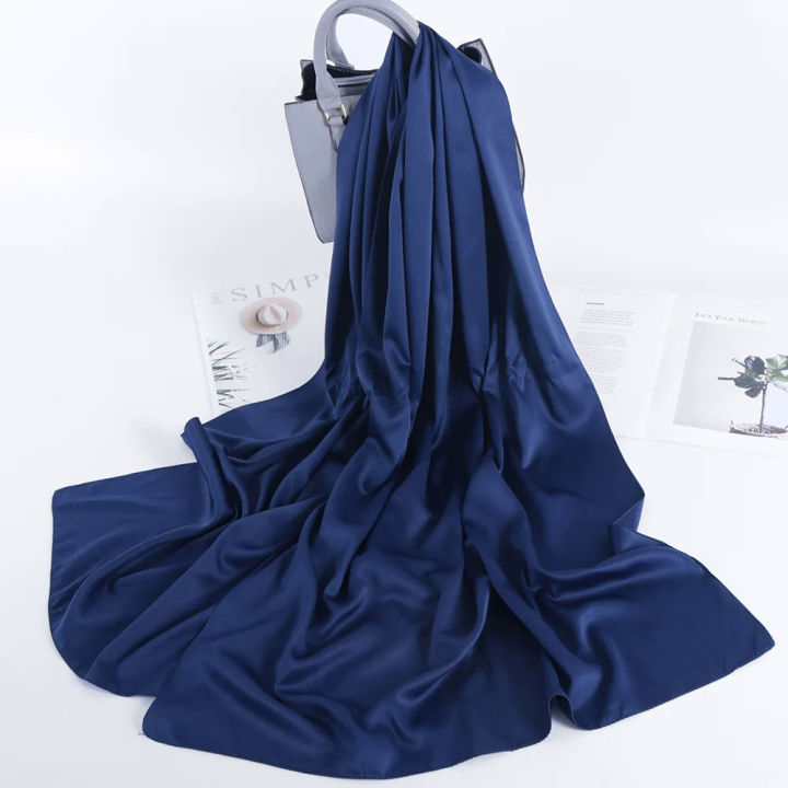 70*180cm%20Muslim%20hijab%20scarf%20women%20solid%20satin%20wrap%20headscarf%20ladies%20matte%20fabric%20foulard%20Malaysian%20femme%20shawls%20Muslim%20veil%20-%20Image%206