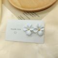 Korean Beauty Petal Flower Earrings Pearl Fashion Girl Ins New. 