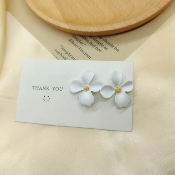 Korean%20Beauty%20Petal%20Flower%20Earrings%20Pearl%20Fashion%20Girl%20Ins%20New%20-%20Image%204