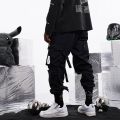 11 BYBB'S DARK Multickets Hop Cargo Pants Men Harajuku Casual Streetwear Sweatpants Joggers Ribbons Trousers Harem Pants. 
