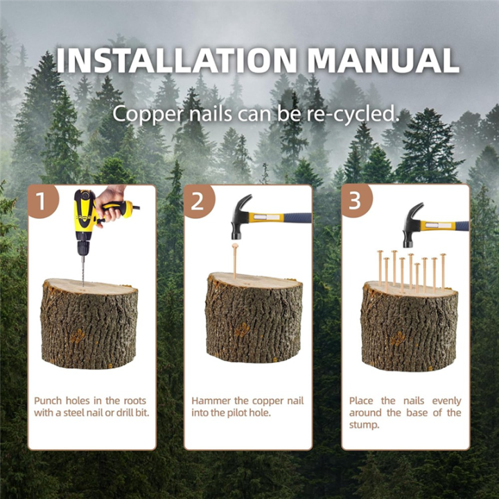 25Pcs%20Copper%20Nails,%203.14%20Inch%20Long%20Pure%20Copper%20Nails%20Bulk%20with%20Drill%20Bit,%20Remove%20Stake%20Nails%20Hardware%20Nails%20for%20Trees%20-%20Image%204