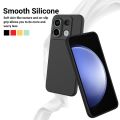 Xiaomi Redmi Note 13 Pro 4G Silicone Matte Flexible Soft Phone Case - Black - Phone Back Cover.