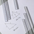 15/20CM Transparent Acrylic Ruler Triangular Scale Ruler Drawing Ruler Stationery Measurement Drawing Tool School Supplies.
