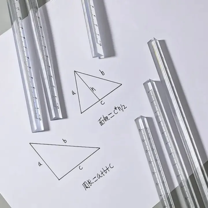 15/20CM%20Transparent%20Acrylic%20Ruler%20Triangular%20Scale%20Ruler%20Drawing%20Ruler%20Stationery%20Measurement%20Drawing%20Tool%20School%20Supplies%20-%20Image%204