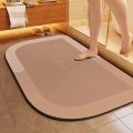 Soft diatom mud absorbent mat bathroom floor mat autumn and winter toilet door anti-slip quick-drying foot mat door mat toilet carpet. 