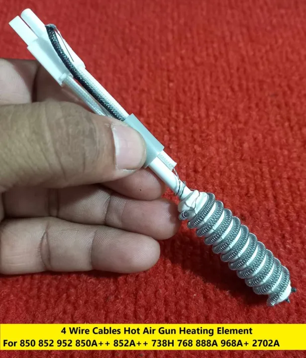 Ceramic 4 Wire Cables 850 852 952 Hot Air Gun Heating Element For 850A ...