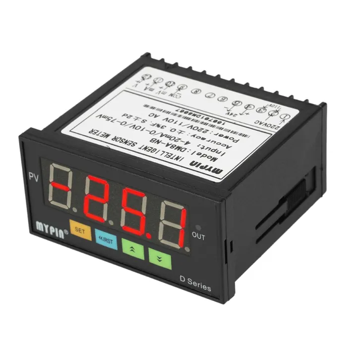 Multi-functional Intelligent Digital Sensor Meter LED Display 0-75mV/4-20mA/0-10V Input