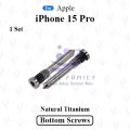 For Apple iPhone 15 Pro New Bottom Screw Pentalobe Dock Connector Screw Replacemnt Parts.