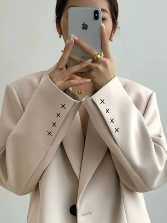 UNXX%20Black%20Blazer%20Suits%20Women%20Cross%20Embroidery%20Cardigan%20Oversized%20Streetwear%20Korean%20Style%20Casual%20Long%20Sleeve%20Jacket%20Female%20Coat%20-%20Image%203