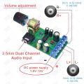 TDA2822M 2.0 Stereo Audio Amplifier Board Dual Channel AMP AUX Amplifier Board Module DC 1.8-12V audio board. 