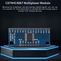 10Pcs 16CH Analogue Multiplexer Module 74HC4067 CD74HC4067 Precise Module Digital Multiplexer MUX Breakout Board. 