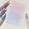 4PCS Shiny Pen Glitter Highlighters Tip Markers Assorted Colors Planner Journaling Fluorescent Highlighter Sparkling Note-taking Soft Color Quick Dry Ideal Great for Organizing Coloring School Supplies.