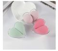 Creative new heart-shaped powder puff makeup tool that becomes bigger when exposed to water, and does not absorb powder when applying makeup -1box. 