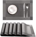 6 Dinning Table Mat With 1 Runner (6+1=7 Pcs) Table Mats Set - PVC. 