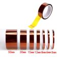 20mm Heat Resistant Kapton Tape 20mm Polyimide Reflective Tape High Temperature Adhesive Polyimide Faucet Electronic Industry. 