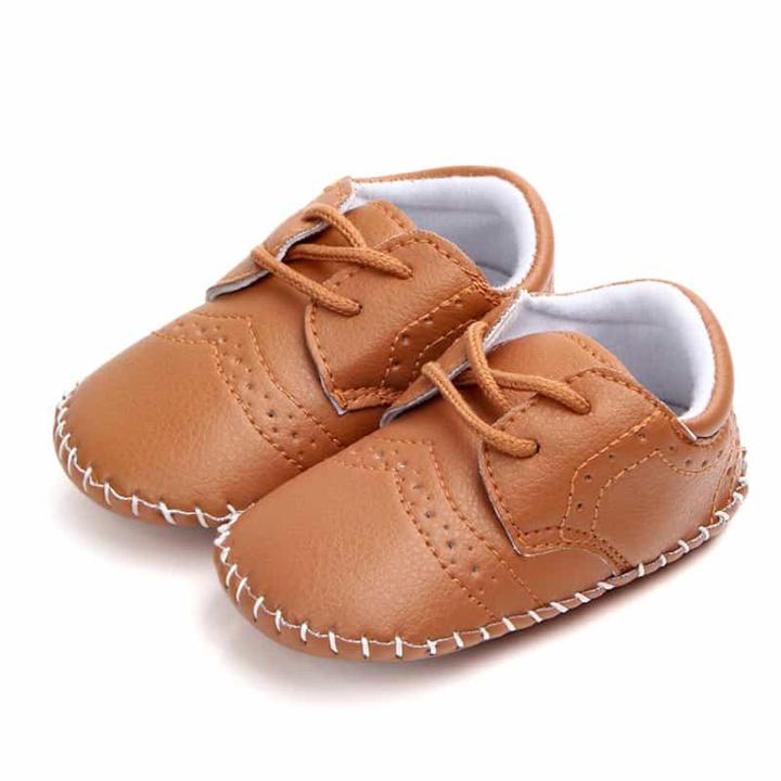 Freshit24) Infant/Toddler Baby Boys Sewing Pattern Soft PU Leather