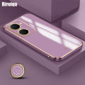 Biruiqu for VIVO Y18 Back Cover Luxury 6D Plating Frame Shiny Bling Phone Pounch Soft Silicone Square Phone Case.