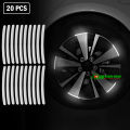 20 pcs x Wheel Rim Reflective Sticker Car Bike Tire Reflective Stickers. 