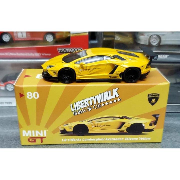 MINI GT 1:64 LP700 Car Model LBWK Yellow Alloy Diorama Collection Miniature Carros Toys 80