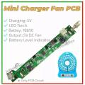 Mini Rechargeable Fan PCB Circuit 4.2V DC. 