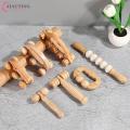Wooden Massage Roller Portable Massage Tools Face Neck Muscle Relax Head Foot Massager Stick Body Relaxation Beauty Health Care.
