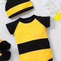 Honey Bee Romper Suit Fancy Dress up Clothes Set Cute Cosplay Outfits for For Newborns. 