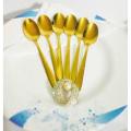 AYD 6 pcs Spoon set gold colour. 