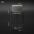 15ml-100ml Empty Refillable PET Transparent Plastic Jar Bottle Travel Cosmetic Container Pot Holder Case Plastic Screw Lid. 