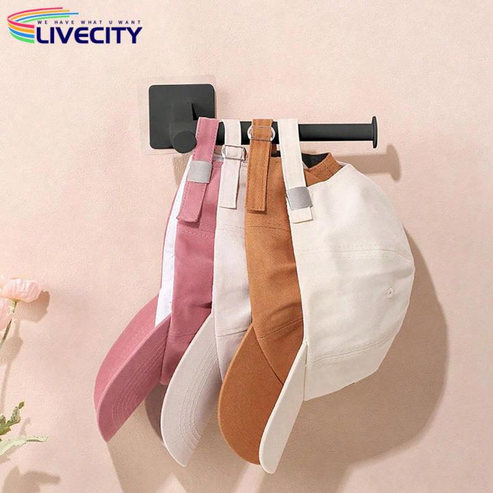 Hair%20Tie%20Organizer%20for%20Hats%20Self-adhesive%20Retractable%20Hooks%20for%20Bathroom%20Hat%20Organization%20Easy%20Installation%20Wall%20Hanger%20with%20Trace%20Stickers%20Retractable%20Hook%20for%20Baseball%20Hat%20-%20Image%207