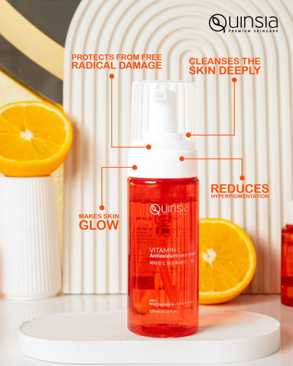 Quinsia Vitamin C Antioxidant Face Wash - 120ml