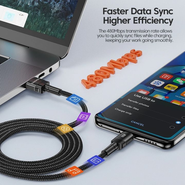 Toocki%20100W%20USB%20C%20Cable%20Applicable%20To%20For%20Huawei%20HONOR%2050%20Pro%20Fast%20Charging%20Telephone%20Line%20Charger%20Cable%20Data%20Cord%20Line%20-%20Image%204