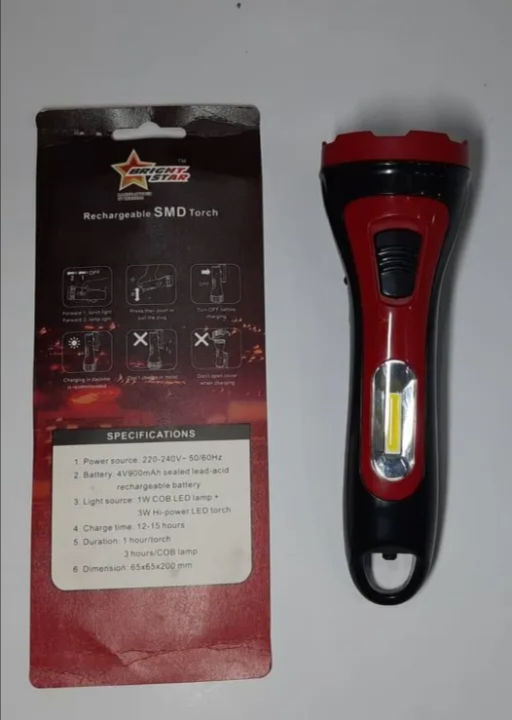 Bright star rechargable smd torch